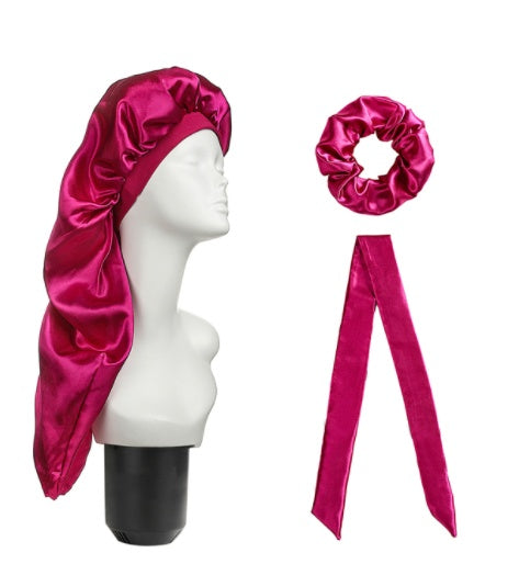 Dirty Braided Hair Care Long Tube Hat Turban Three-piece Wide Brim Home Hat Spot Wholesale Custom