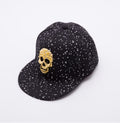 Hip hop safety hard hat custom skull caps glitter ponytail caps wholesale