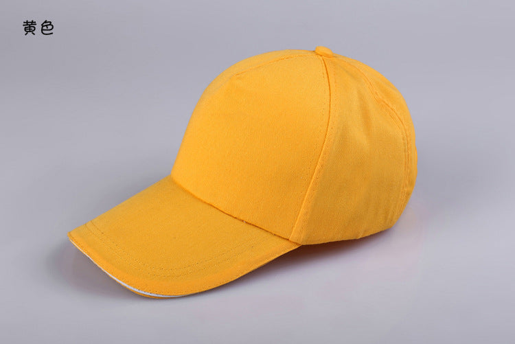 Wholesale Cotton Advertising Custom Color Baseball   Hat Blank Printing Advertising Peaked  Ap