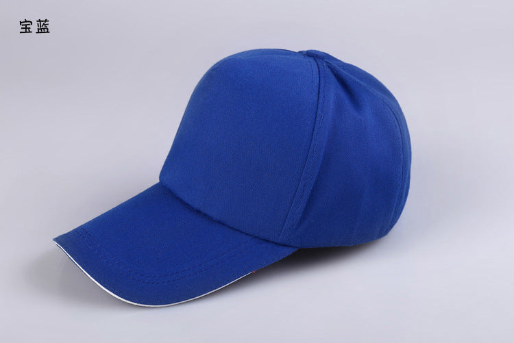 Wholesale Cotton Advertising Custom Color Baseball   Hat Blank Printing Advertising Peaked  Ap