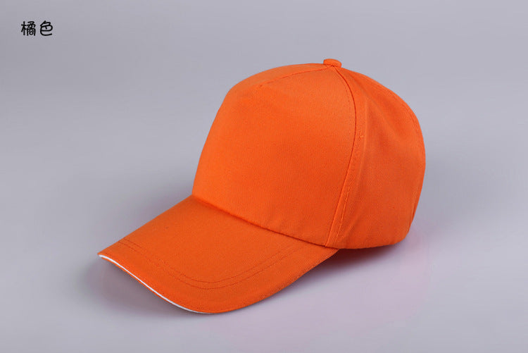 Wholesale Cotton Advertising Custom Color Baseball   Hat Blank Printing Advertising Peaked  Ap