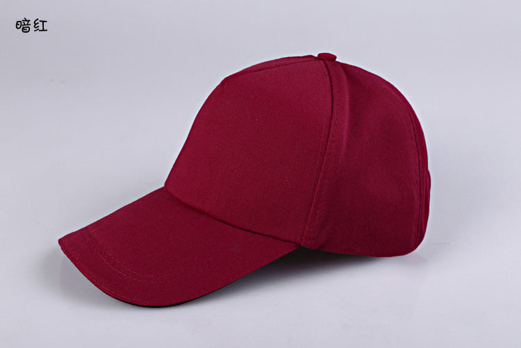 Wholesale Cotton Advertising Custom Color Baseball   Hat Blank Printing Advertising Peaked  Ap