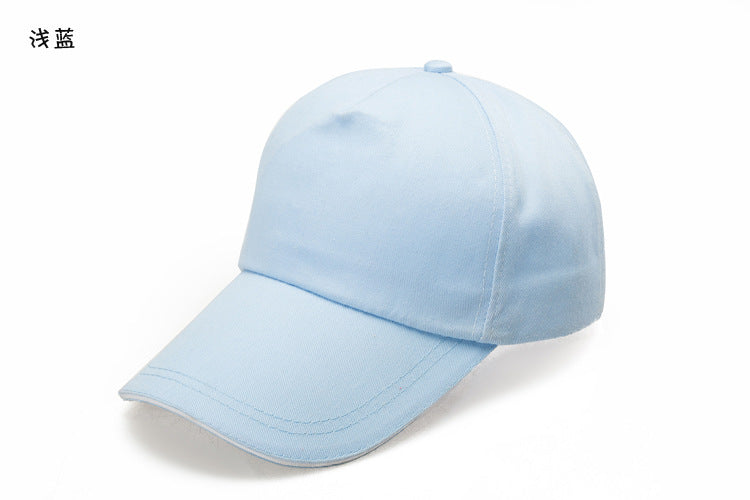 Wholesale Cotton Advertising Custom Color Baseball   Hat Blank Printing Advertising Peaked  Ap
