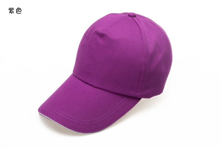 Wholesale Cotton Advertising Custom Color Baseball   Hat Blank Printing Advertising Peaked  Ap