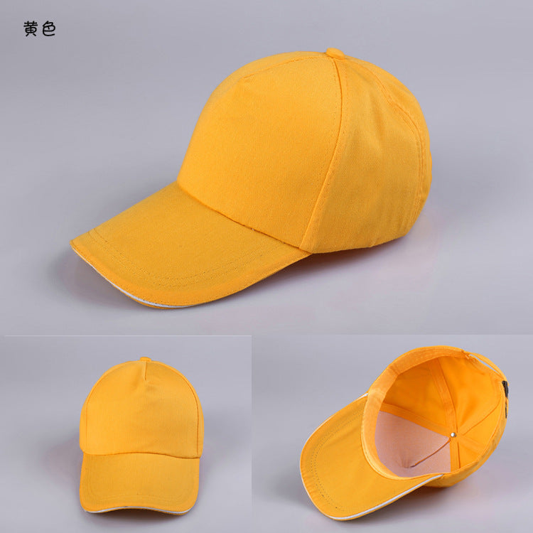 Wholesale Cotton Advertising Custom Color Baseball   Hat Blank Printing Advertising Peaked  Ap