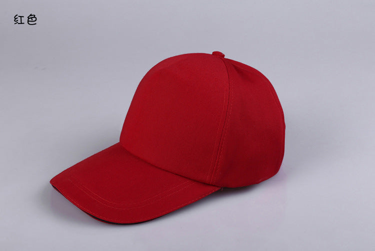 Wholesale Cotton Advertising Custom Color Baseball   Hat Blank Printing Advertising Peaked  Ap