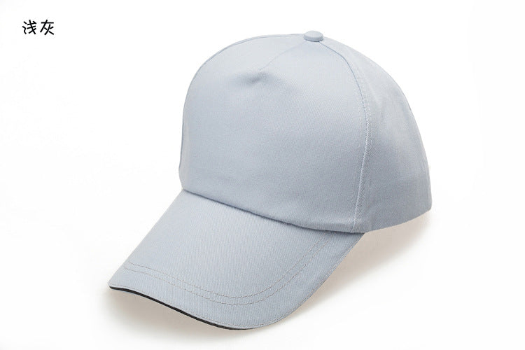 Wholesale Cotton Advertising Custom Color Baseball   Hat Blank Printing Advertising Peaked  Ap
