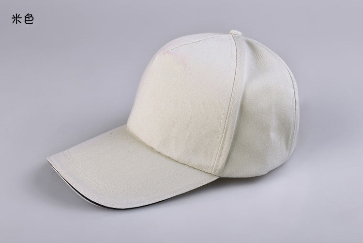 Wholesale Cotton Advertising Custom Color Baseball   Hat Blank Printing Advertising Peaked  Ap