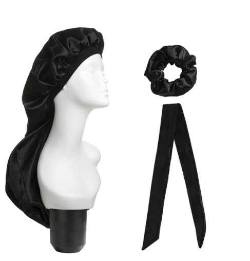 Dirty Braided Hair Care Long Tube Hat Turban Three-piece Wide Brim Home Hat Spot Wholesale Custom