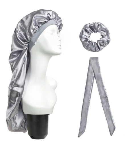 Dirty Braided Hair Care Long Tube Hat Turban Three-piece Wide Brim Home Hat Spot Wholesale Custom